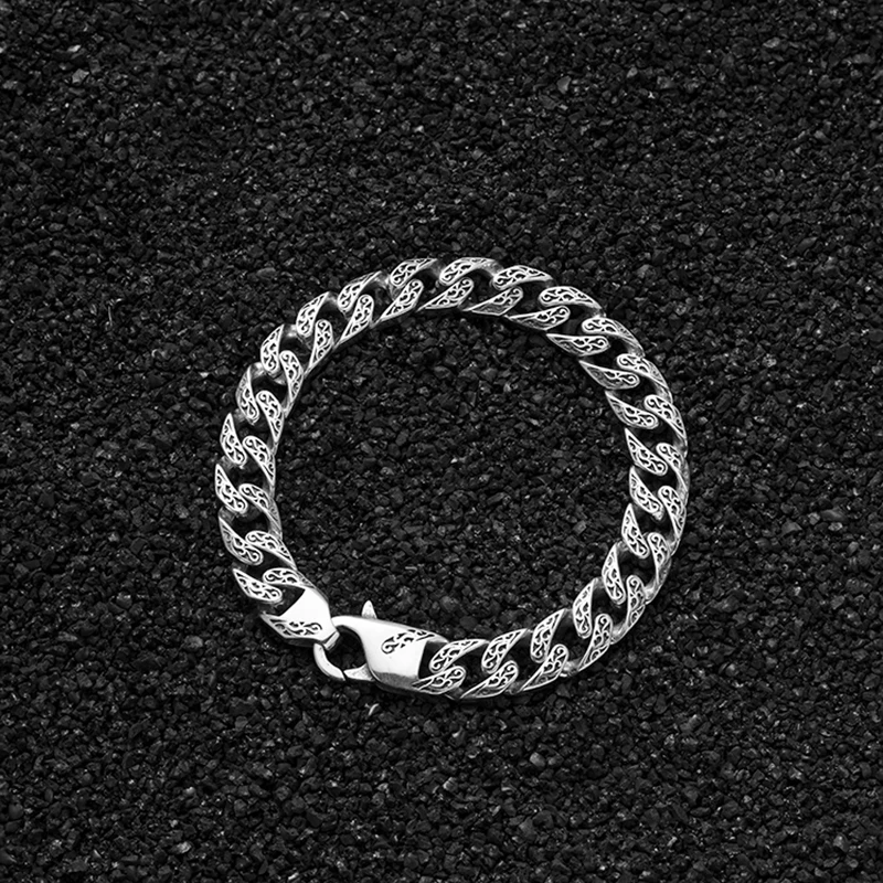 

Boutique jewelry s925 silver retro eternal vine bracelet hip-hop street men and women fashion stylish domineering jewelry for boyfriend and girlfriend birthday Halloween anniversary gift