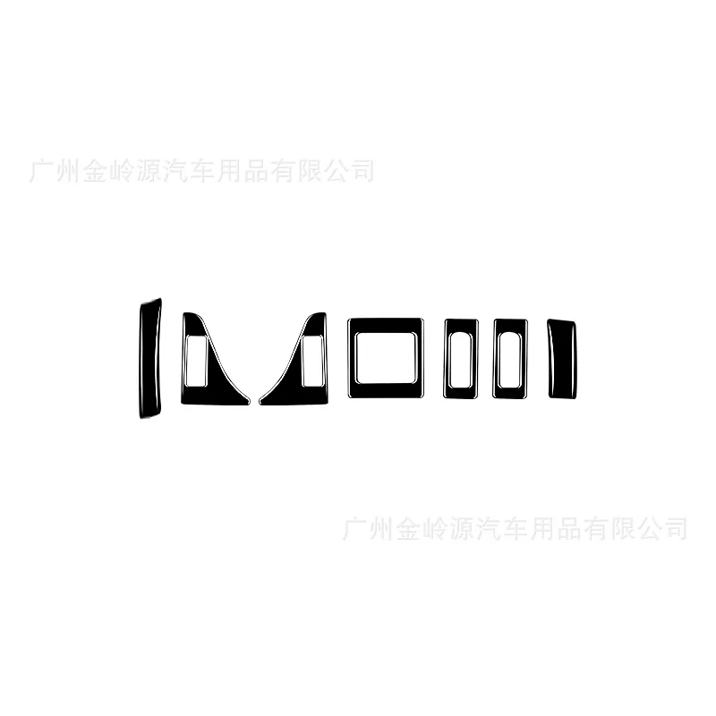 

For 17-19 Audi A4 Piano Black Instrument Air Outlet Decoration Sticker Interior Modification Accessories
