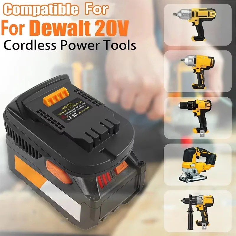 Imagem -04 - Adaptador da Bateria Ar20dw Conversor para a Bateria de Lítio Ridgid Aeg 18v para a Bateria de Lítio Máxima de Dewalt 18v20v