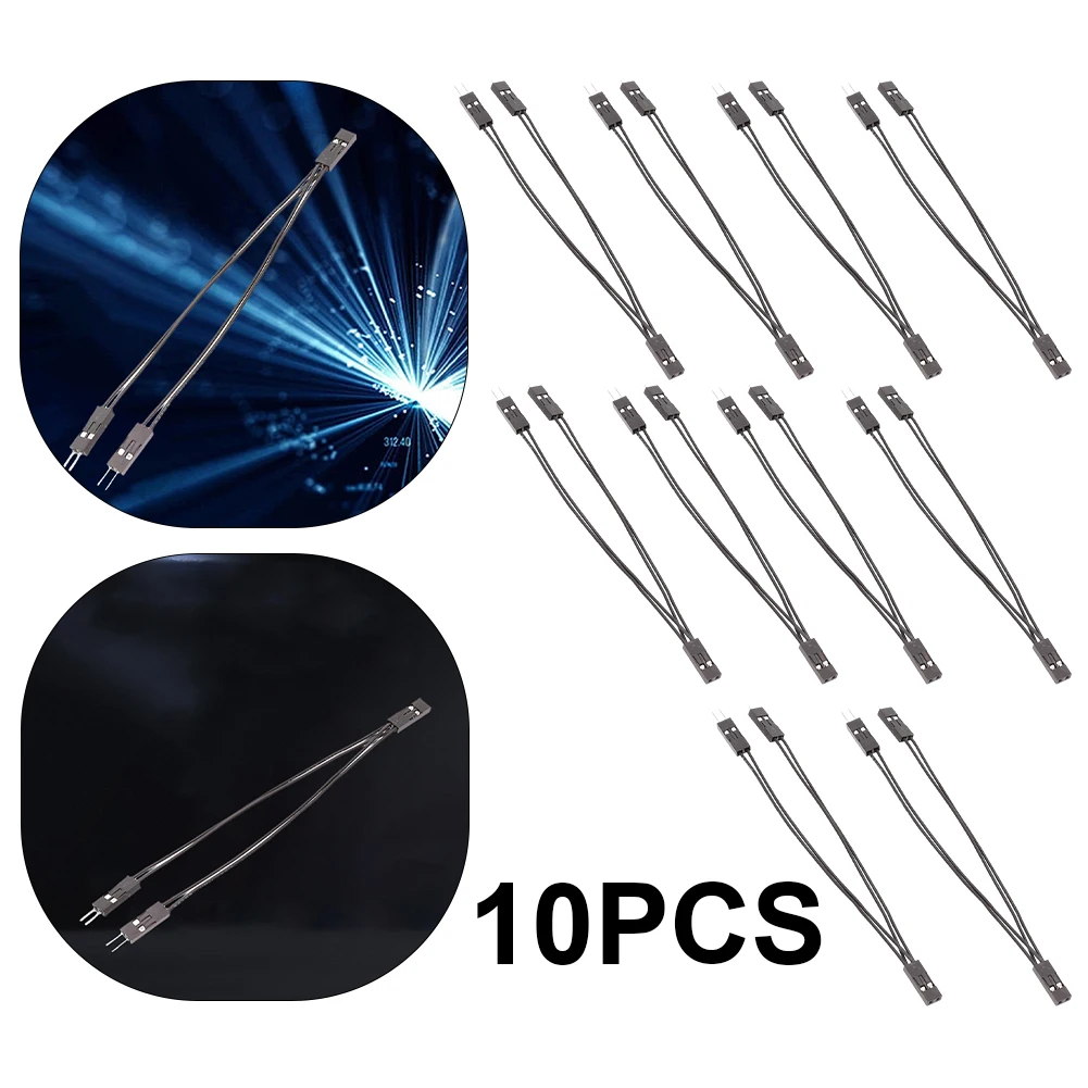 

Двойной кабель-переходник от 10 см, 1 гнездо на 2 штекера, разветвитель перемычки, 2 контакта для материнской платы ПК, силовой/светоизлучающий диод SW