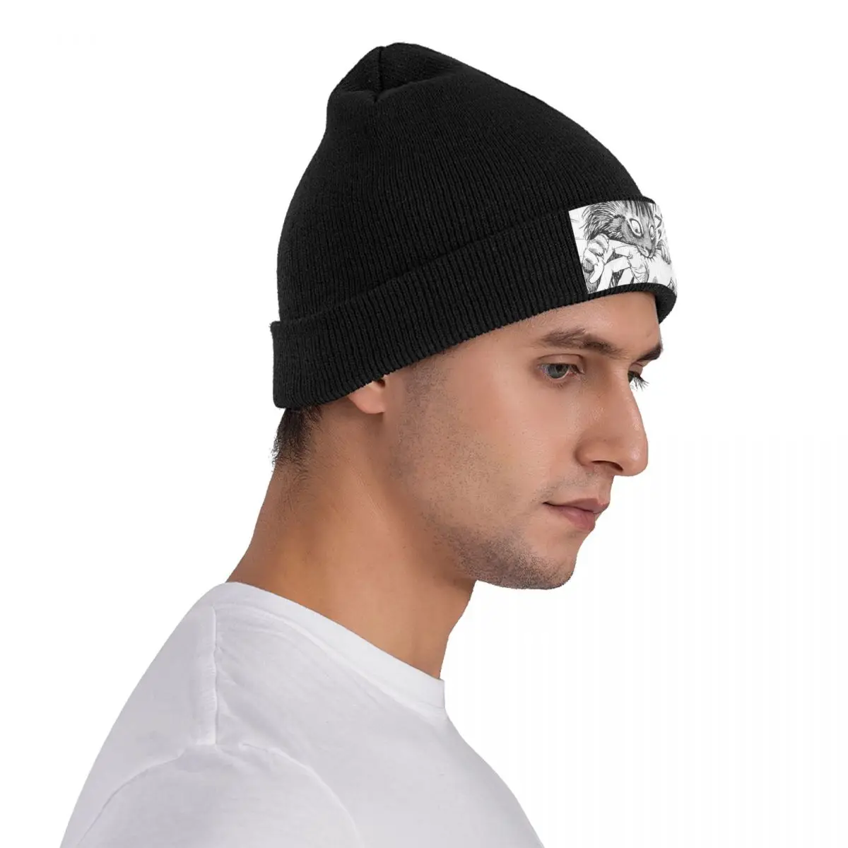 Topi Rajut Hangat Tomie Junji Ito Kucing Lucu Saya Topi Bonnet Modis Topi Beanie Luar Ruangan Musim Gugur Musim Dingin untuk Dewasa Uniseks