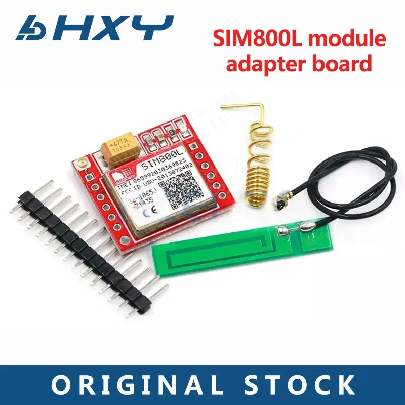 hxy-1PCS Smallest sim800l GPRS GSM MicroSIM card module core board quad-band Velcro serial port