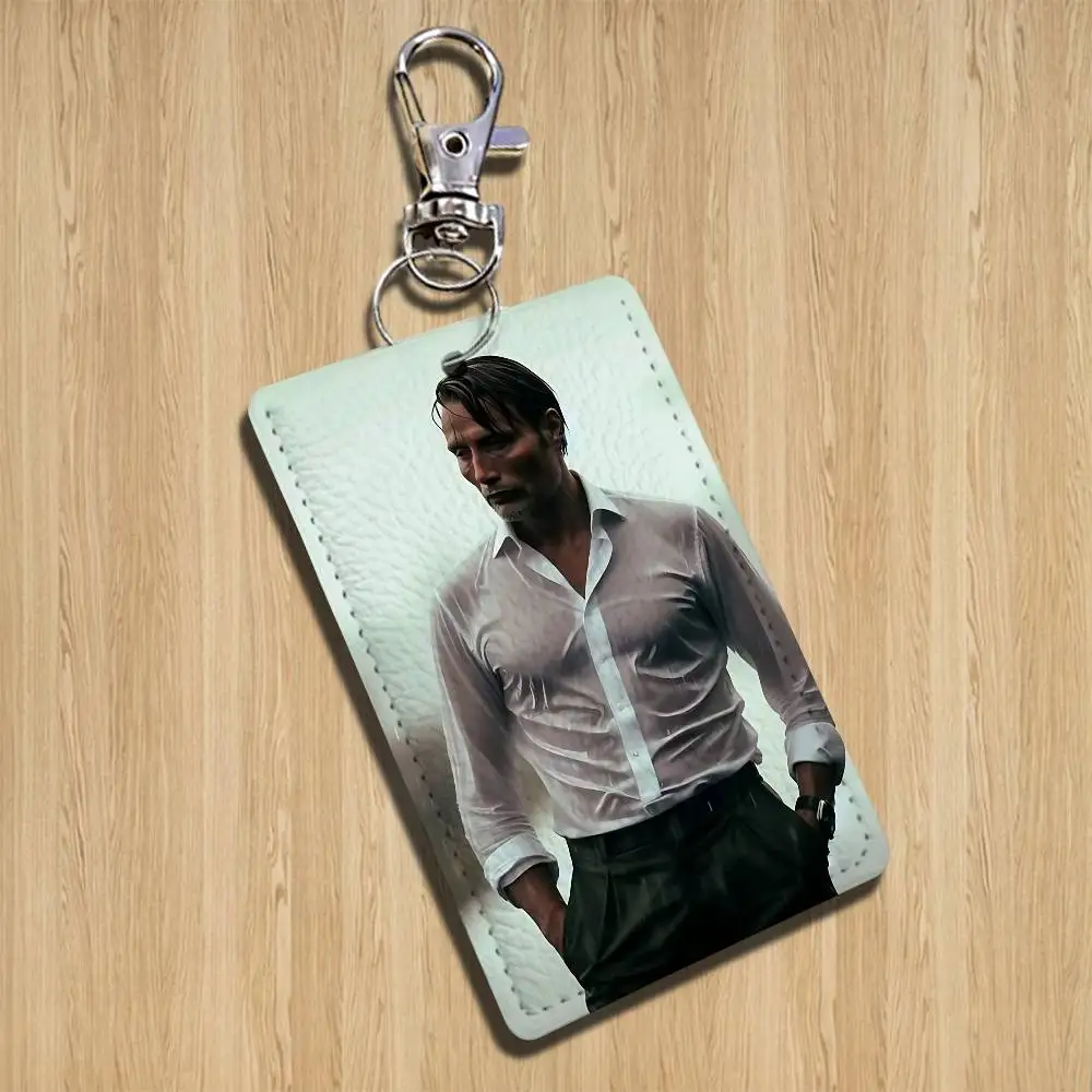 hot M-Mads Dittmann Mikkelsen Card Holder Keychain Key Ring Door Lock Access Protective Case For Security Gift