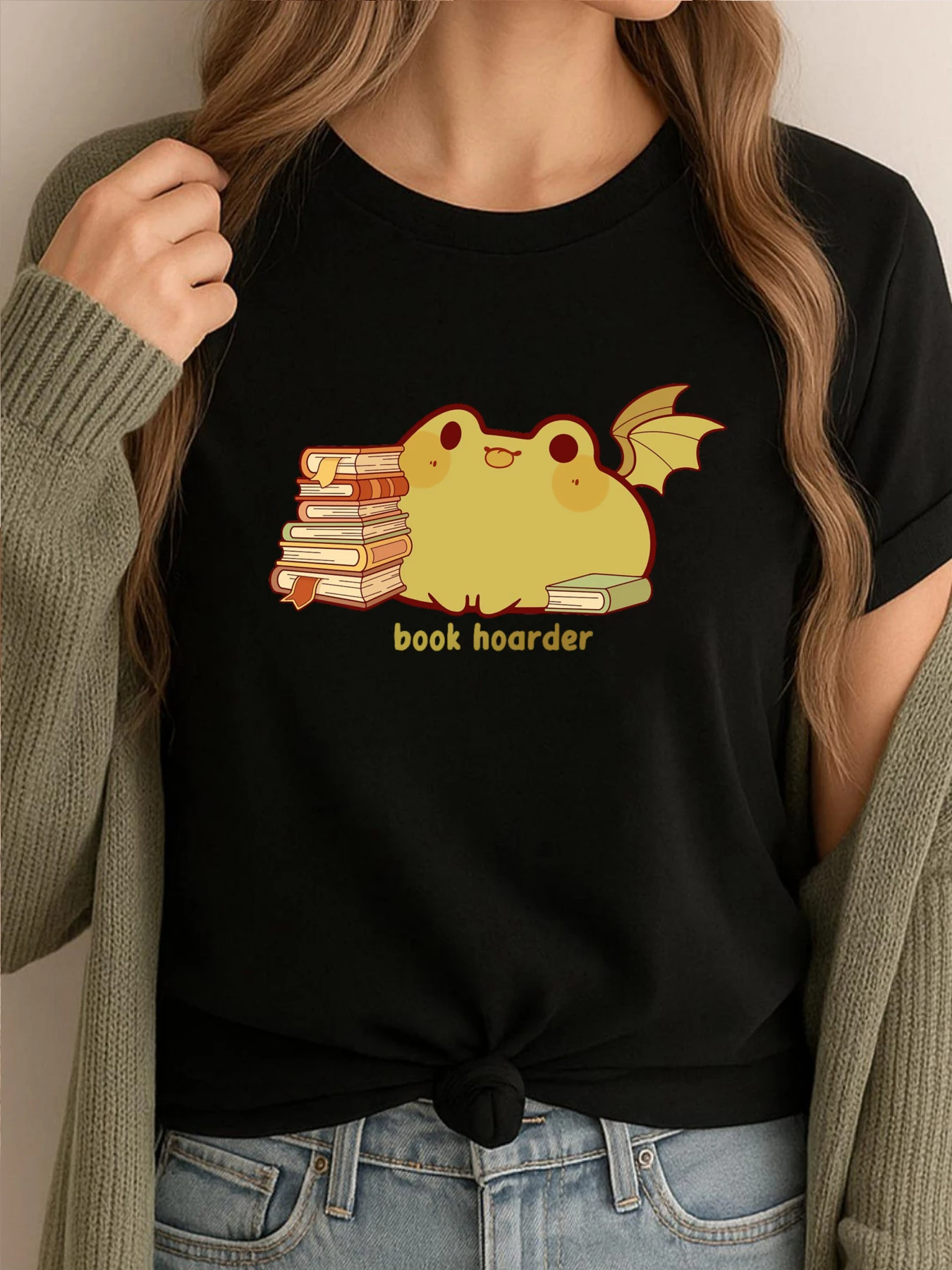 

Book Hoarder Streetwear Men T Shirt Graphic T Shirt Funny Tees Mens Fashionable And Trendy Printed Clothes