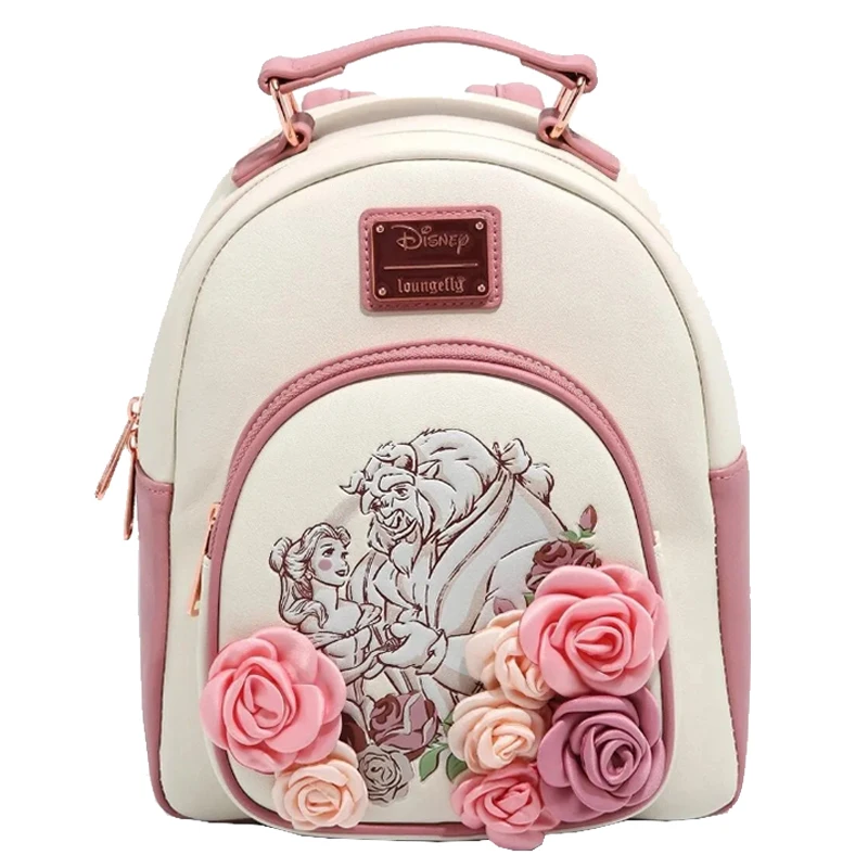 Princess Series Backpack Belle/Ariel/Snow White/Cinderella Stained Glass Portrait Mini Backpack Womens Bag Wallet