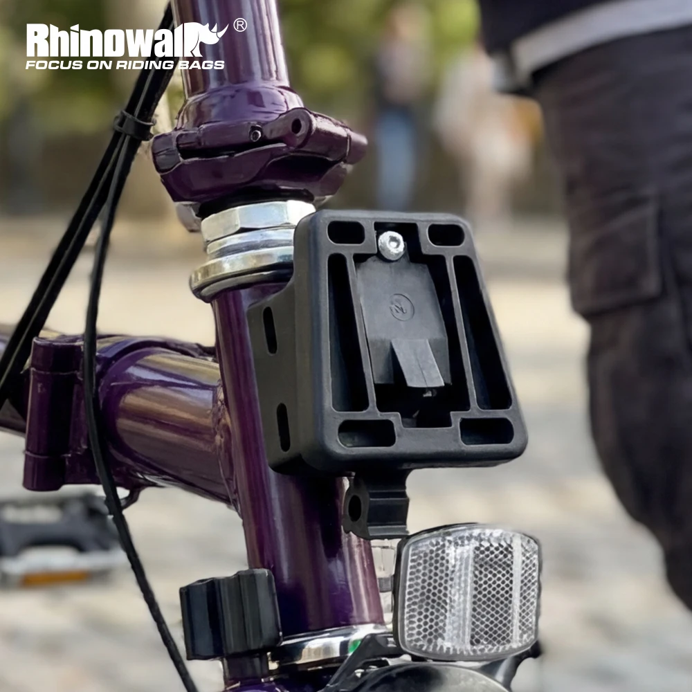 Image of Rhinowalk Fahrrad-Vorderradträger-Adapterblock Kompatibel mit Brompton Faltrad für Rhinowalk Taschenhalterung DIY-Träger
