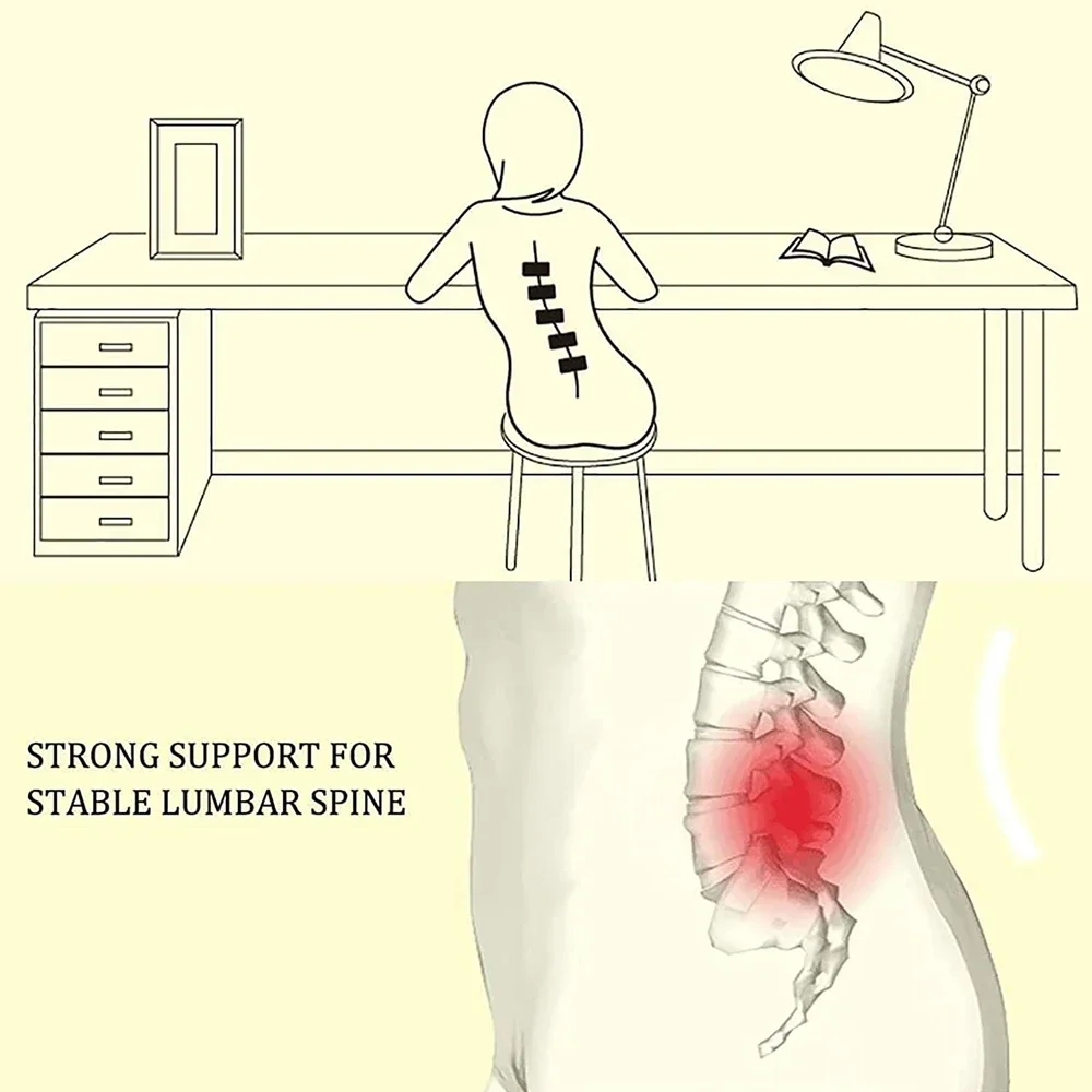 Ademende Lumbale Steunriem Voor Mannen En Vrouwen, Rugsteun Onmiddellijke Verlichting Van Rugpijn, Hernia, Ischias, Scoliose