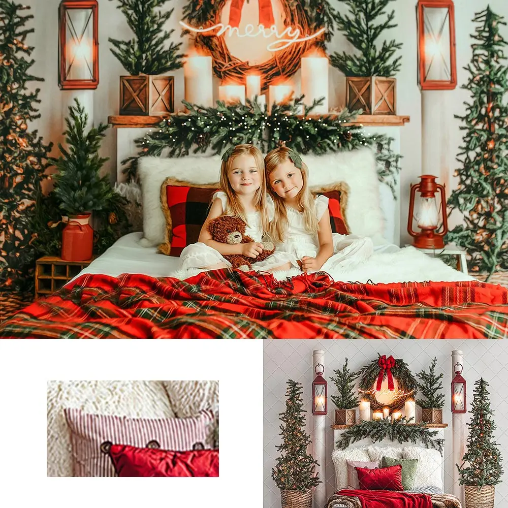 

Comfort Joy Christmas Backdrop Kids Baby Cake Smash Photography Props Headboard Candles Child Adult Studio Backgrounds