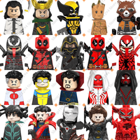 Marvel Hero toy building blocks MINI brick toys Venom Loki Invincible Omni man Hela Assemble dolls toys holiday gifts
