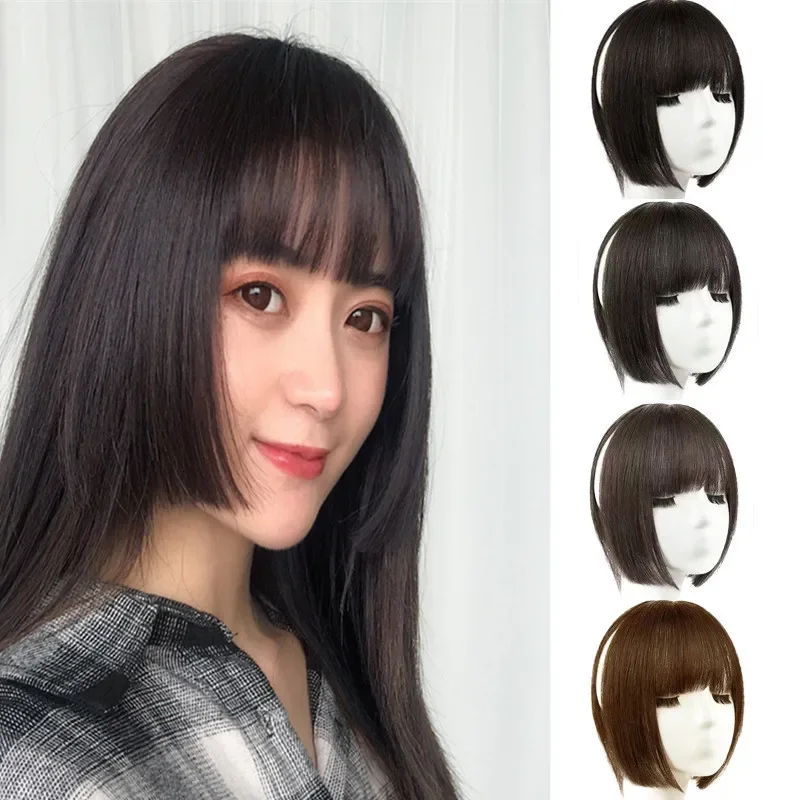 Fashion Girl Simulation Bangs Princess Hime Bangs Hairstyles Clip for Women Hair Bangsfor women