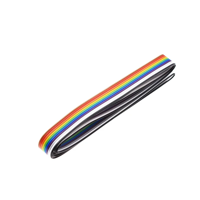 Ribbon Cable 10 WAY Flat Cable Color Rainbow Ribbon Cable Wire Rainbow Cable 10P 1.27MM Pitch diy electronics