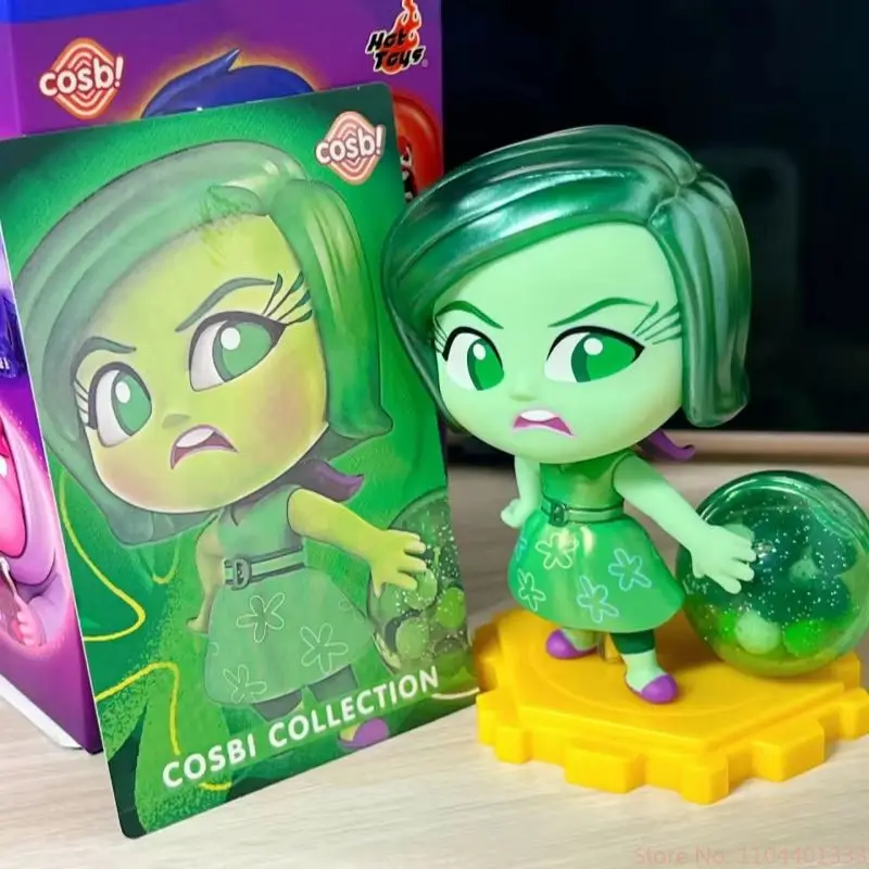 Hot Toys Cosbi Genuine Blind Box Toy Insideout2 Figure Joy Sadness Anger Disgust Collectible Figurine Doll Desktop Ornaments Toy