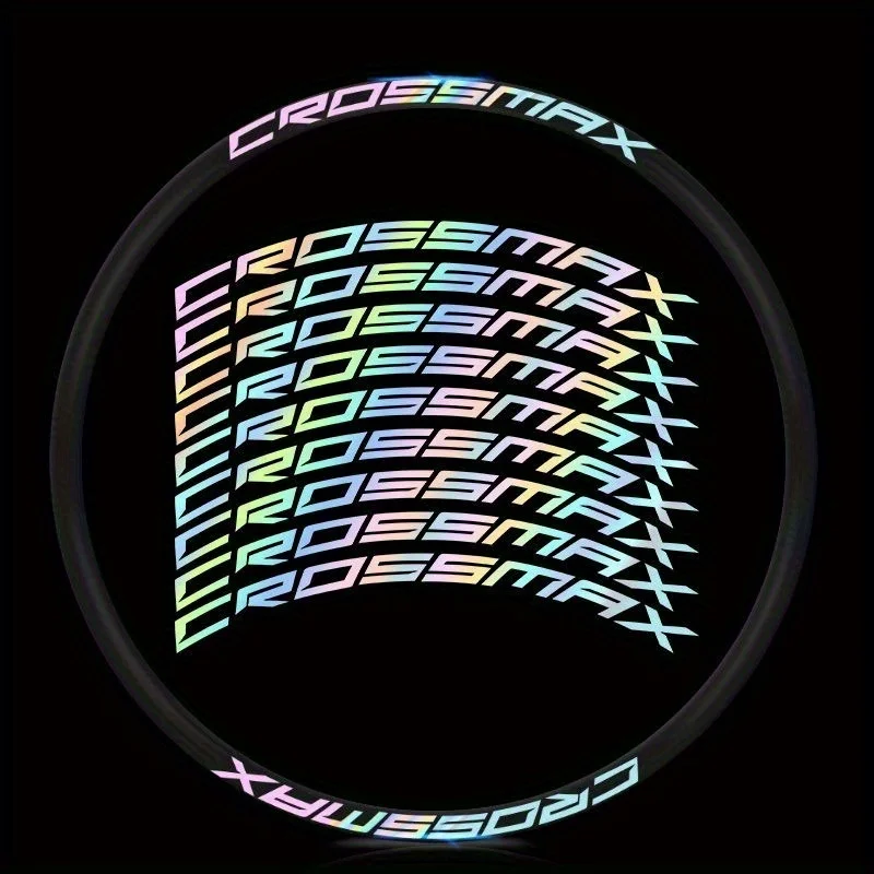 

2D flat motorcycle helmet sticker 9pcs A set of riding stickers is suitable for 2023mavic CROSSMAX mountain bike wheel set wheel