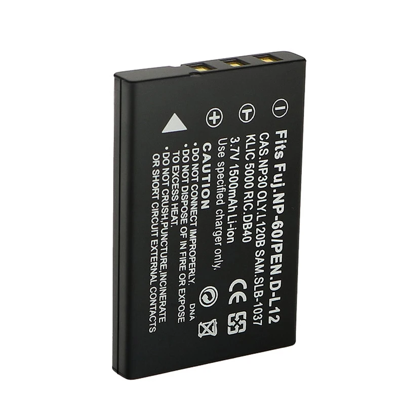 NP-60 FNP60 1500mah Battery for Fujifilm FinePix 50i F401 F601 Zoom M603 Kodak DX6490 DX7440 DX7590 DX7630 LS443 LS633