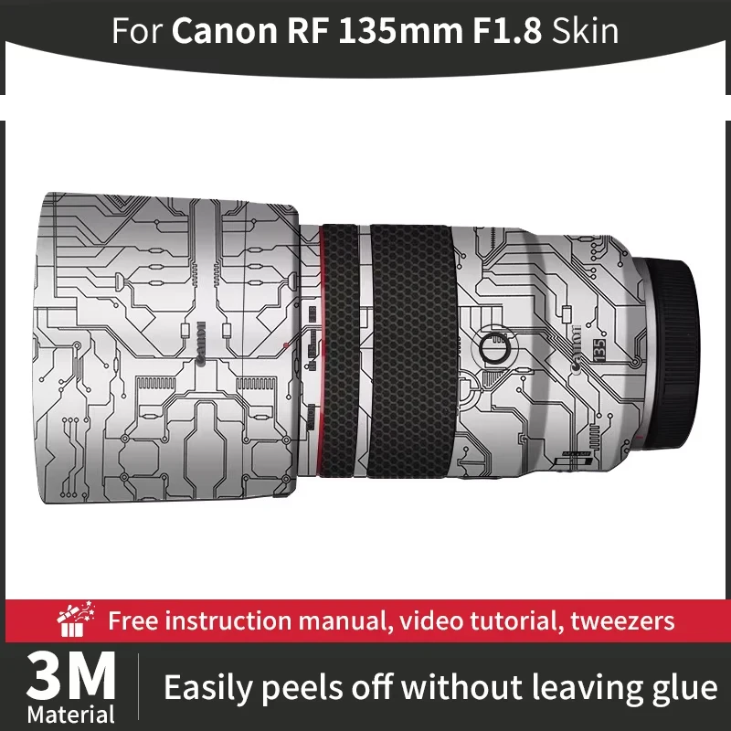 

Для Canon RF 135 мм F1.8 кожу объектива камеры Canon 135 мм кожа против царапин наклейка на объектив камеры защитная пленка больше цветов