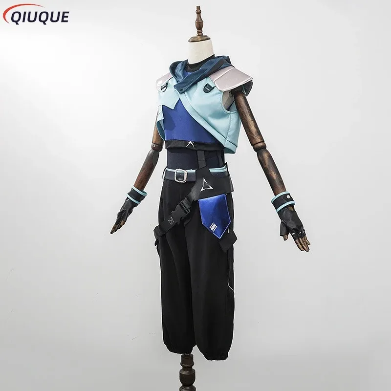 

qq023Jett Косплей Костюм Парик Женщины Хэллоуин Наряды Полный комплект Униформа Костюм Вечерние Ролевые Игры Одежда