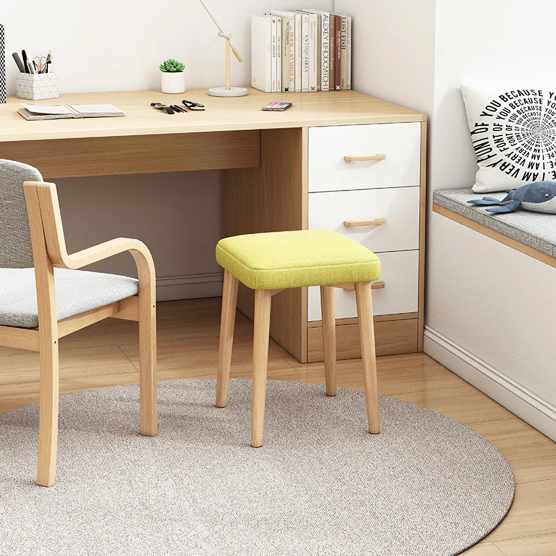 Small Household Low Stool, Stackable Chair, Makeup Stool, Chairs for Bedroom