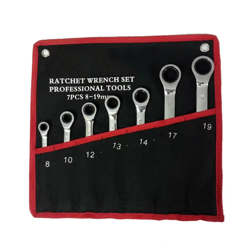 Ratchet Combinatie Metric Wrench Set Tand Gear Ring Koppel En Dopsleutel Set Moer Gereedschappen Voor Reparatie Een Set Van