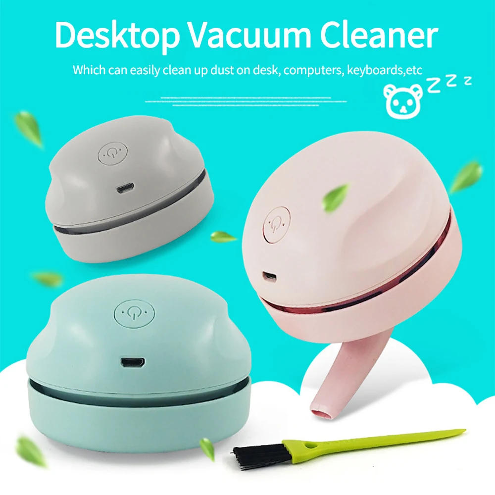 

Portable Mini Desktop Vacuum Cleaner USB Charge Mobile Cordles Cleaner Hand-held Cleaner Household Appliances Table Dust Sweeper