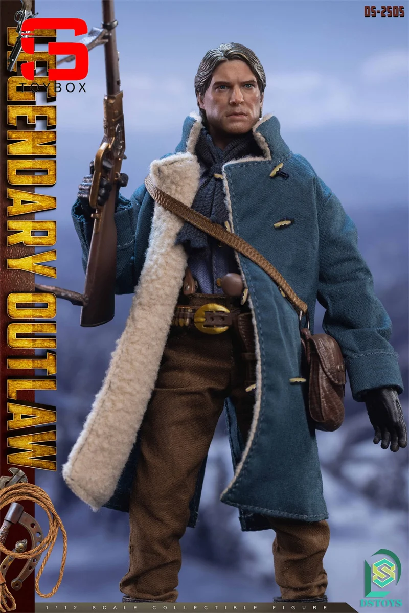 DSTOYS DS-2505 DS-2506 1/12 Cowboy occidental Double tête Figurine 6 ''Mâle soldat Figurine ensemble complet modèle