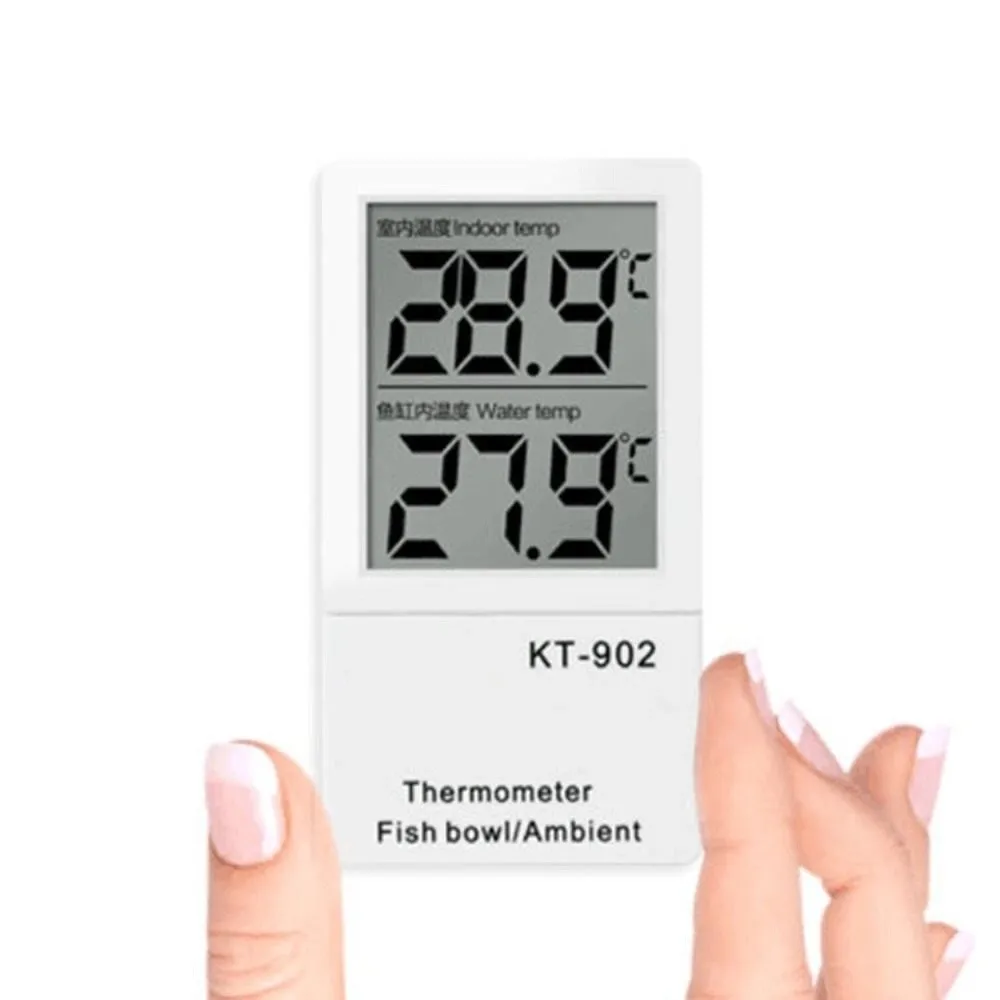 LCD Digital Display Mini Aquarium Thermometer Floating Waterproof Water Temperature Meter Vertical Gauge - Image 2