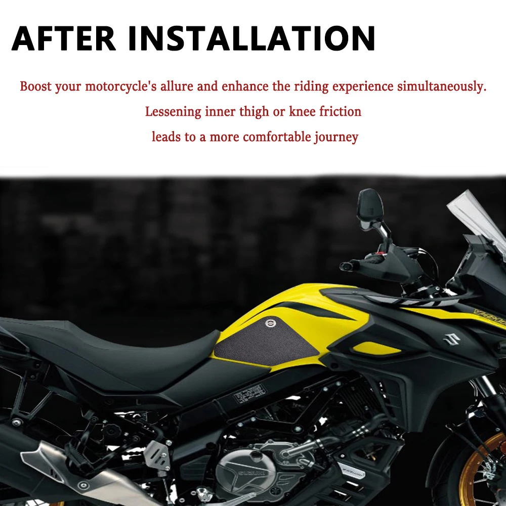 V-Strom650 รถจักรยานยนต์ด้านข้างการใช้ถังPadสติกเกอร์TankPad Decalsแก๊สเข่าTraction PadสําหรับSuzuki DL650 2017-2021