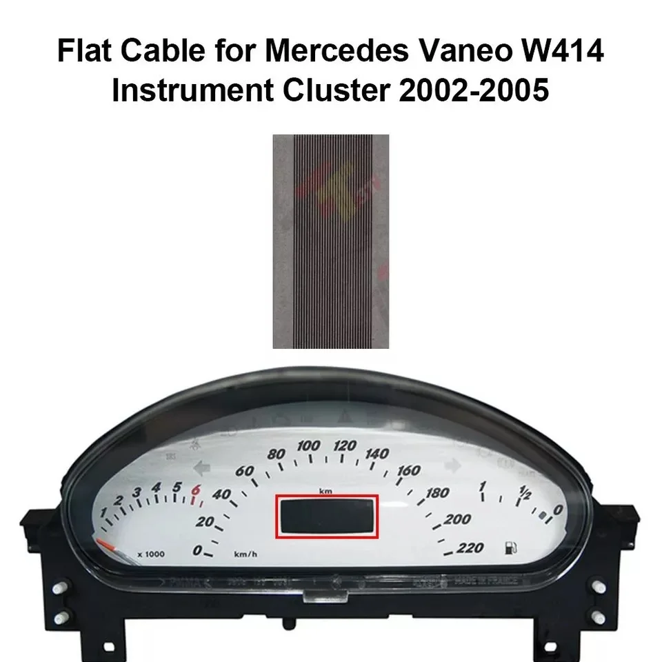 Dashboard-Flachkabel für Mercedes A-Klasse W168 und Vaneo W414 Instrumentencluster – Detail 2