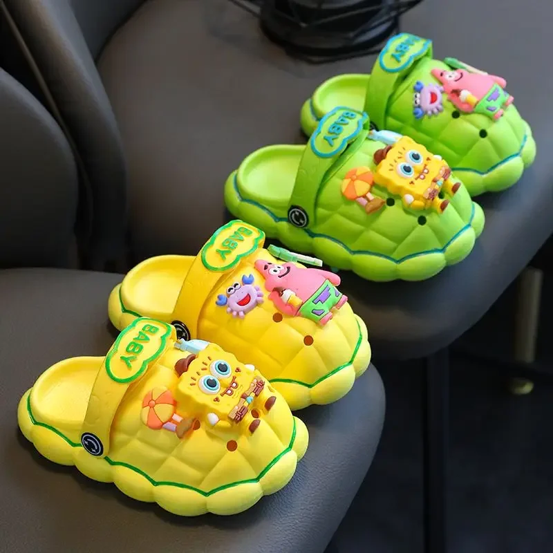 Anime SpongeBob Patrick Star Cartoon EVA Clogs Non-Slip Soft Sole Bathroom Slippers Lightweight Comfortable Durable Kawaii Gift