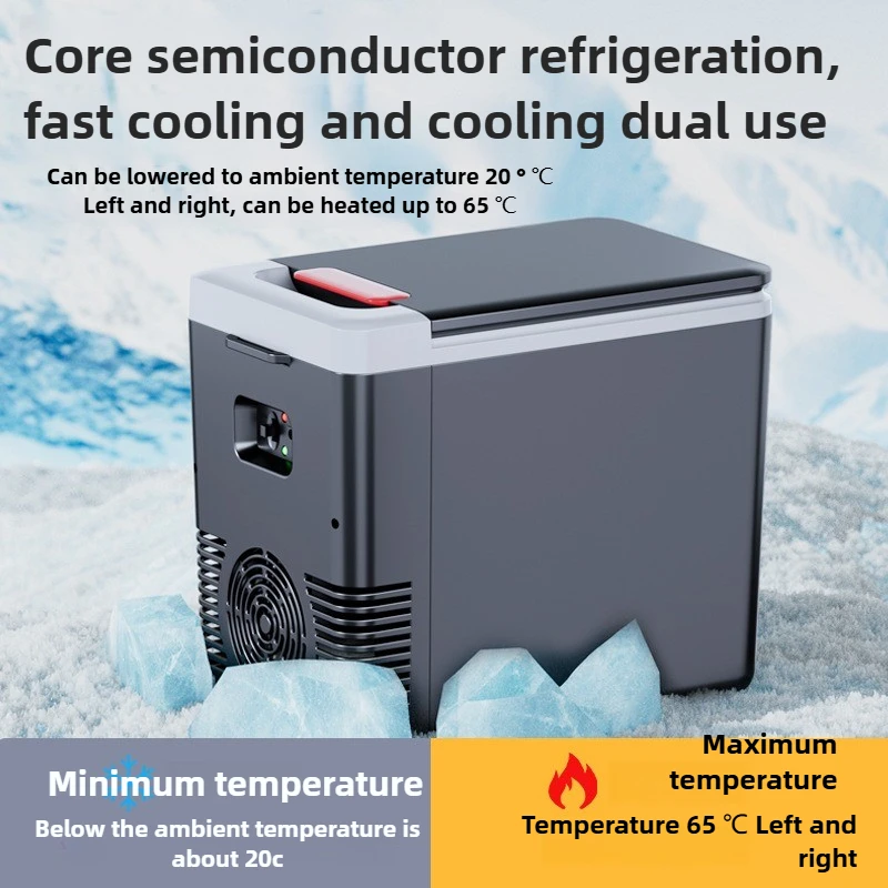 سيارة ثلاجة ساخنة وباردة 10L ثلاجة محمولة 12 فولت 220 فولت التخييم في الهواء الطلق الثلاجة الأساسية الأجهزة المنزلية