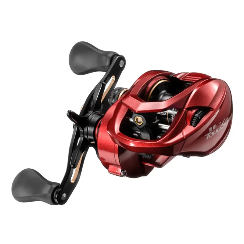 Carbon Fiber Brake & Handle Full Metal TOHUSHIMA Baitcasting Reels Of Freshwater Bass Pike Fishing Reel