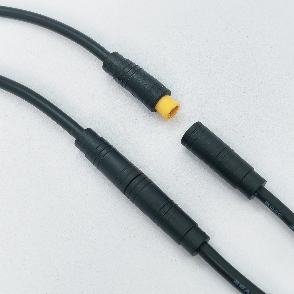 1 Stück M6 M8 2/3/4/5/6-poliger Stecker/Buchse für E-Bike, wasserdichter Steckverbinder für Signalkabel, Sensor, Roller, Kabellänge 20 cm – Detail 4