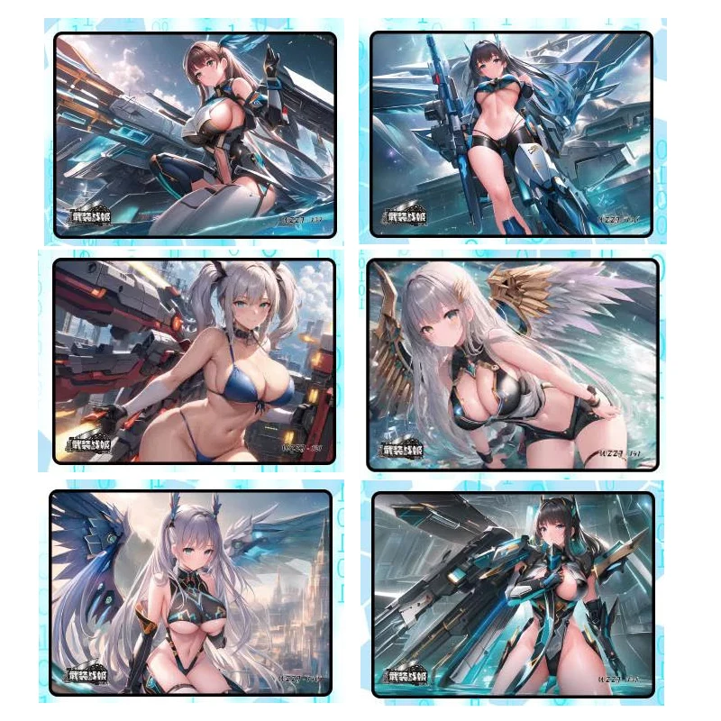 

Goddess Story Anime Characters Mechanical Style Bronzing Acg Two-Dimensional Collection Card Sexy Anime Playing Cards