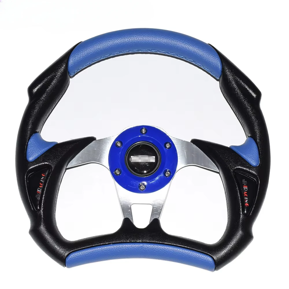 

320mm 13inch PU leather Automobile Sport Racing Car Steering Wheel Steering-Wheel Auto Styling Black Red Silver Blue