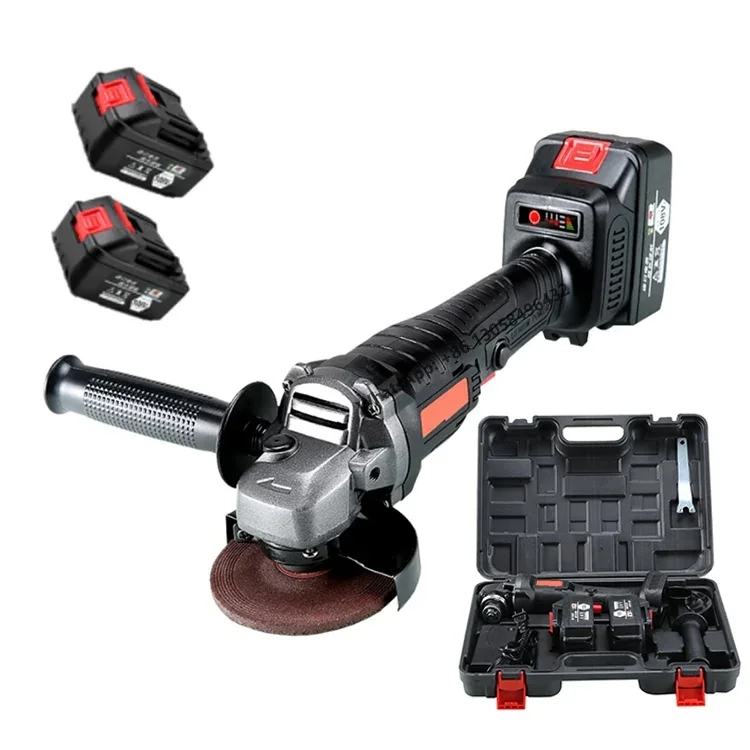 

21v Industrial High Power Brushless Motor Rechargeable Li-ion Battery Electric Cordless Angle Grinder For Polishing Cutting