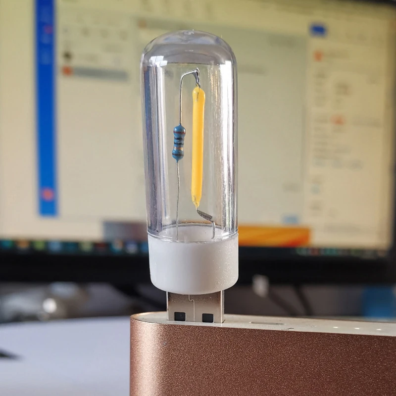 5V Night Light LED USB LED Camping Lamp Filament Portable Lighting USB Lamp Charging Treasure Notebook Mobile Power Bulb