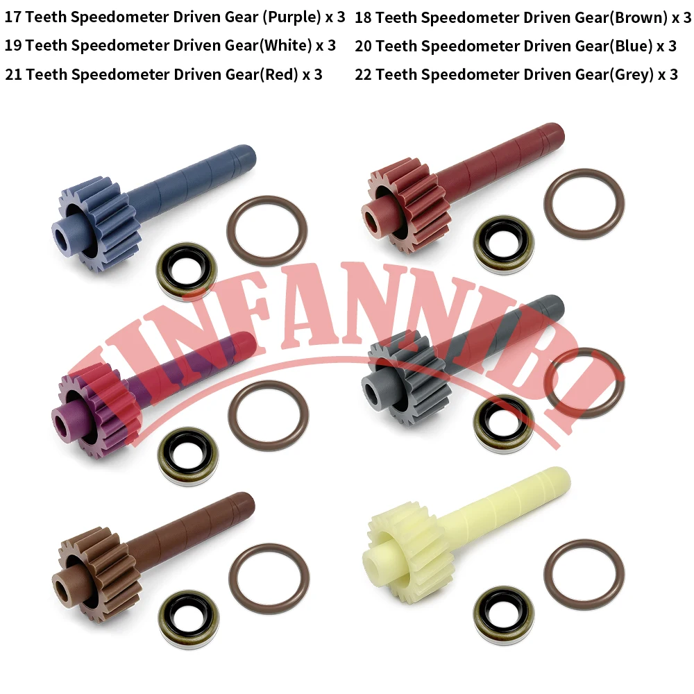 

for GM Muncie Saginaw 3/4-Speed TH350 Transmissions Speedometer Driven Gear Kit