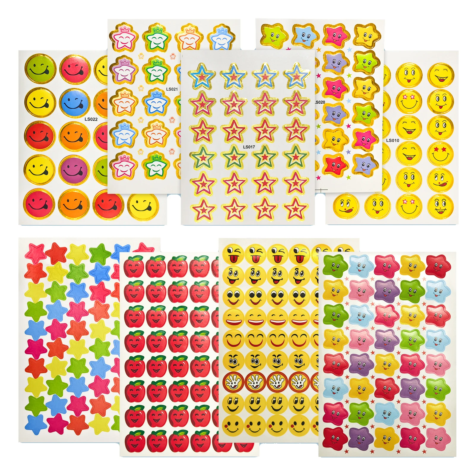 628/1256 قطعة ملصقات المكافآت للطلاب المعلمين الفصول الدراسية لوازم المدرسة البرنز نجوم ابتسامة أبل ملصقات لمخطط المكافآت #1