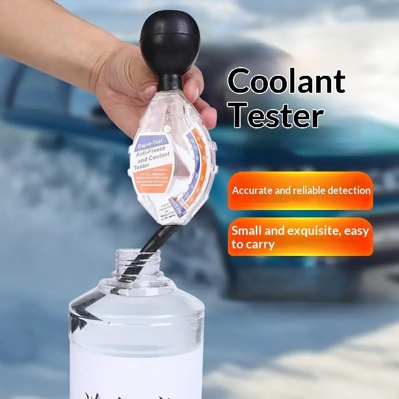Car Radiator Coolant Tester Heavy Duty Antifreeze Tester Tool for Vehicle Cooling System Fast Maintenance