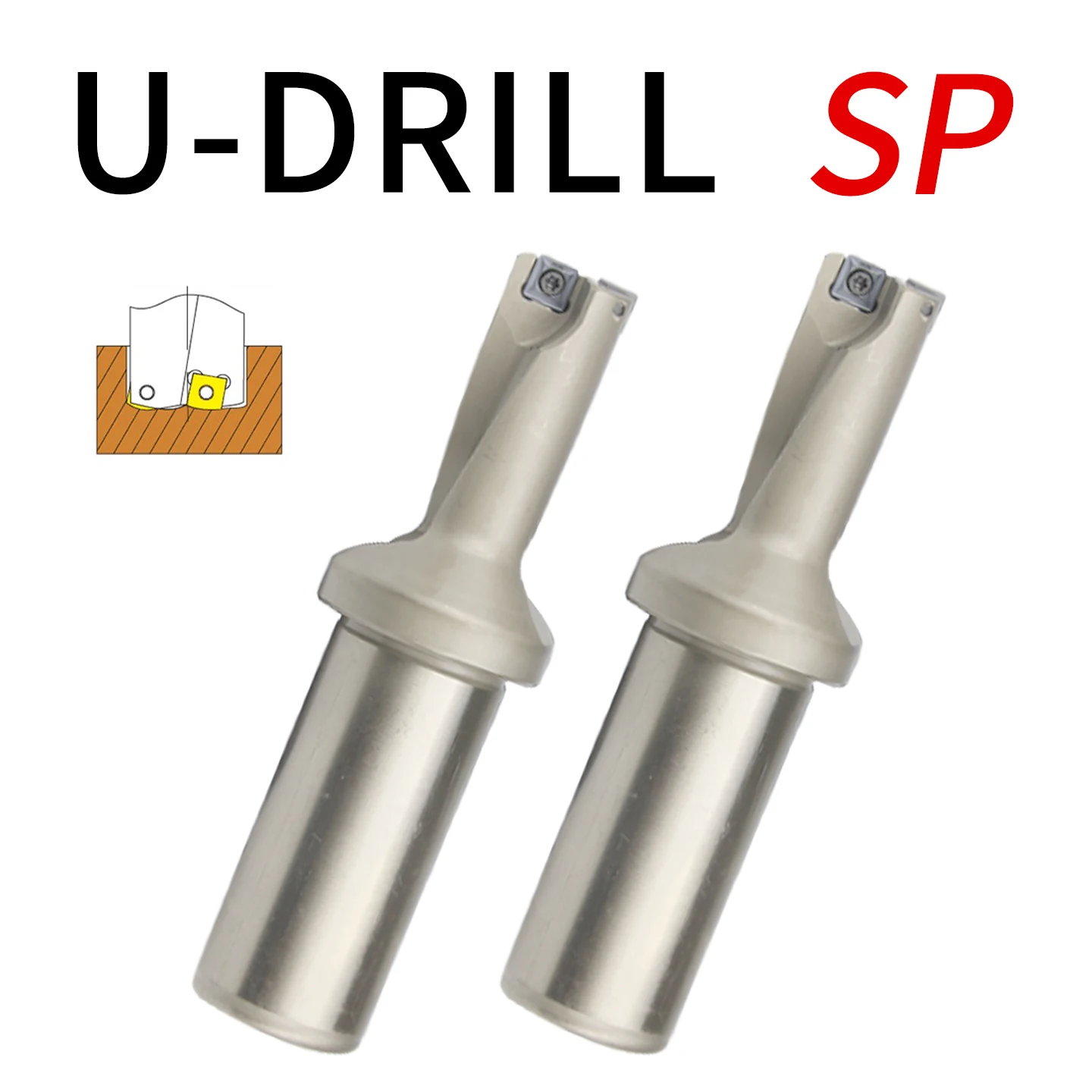 spシリーズuドリル13mm-44mm-3d深さ、高速ドリル、インデックス可能なビット、ドリル、各ブランドspシリーズブレード、機械、旋盤、cnc
