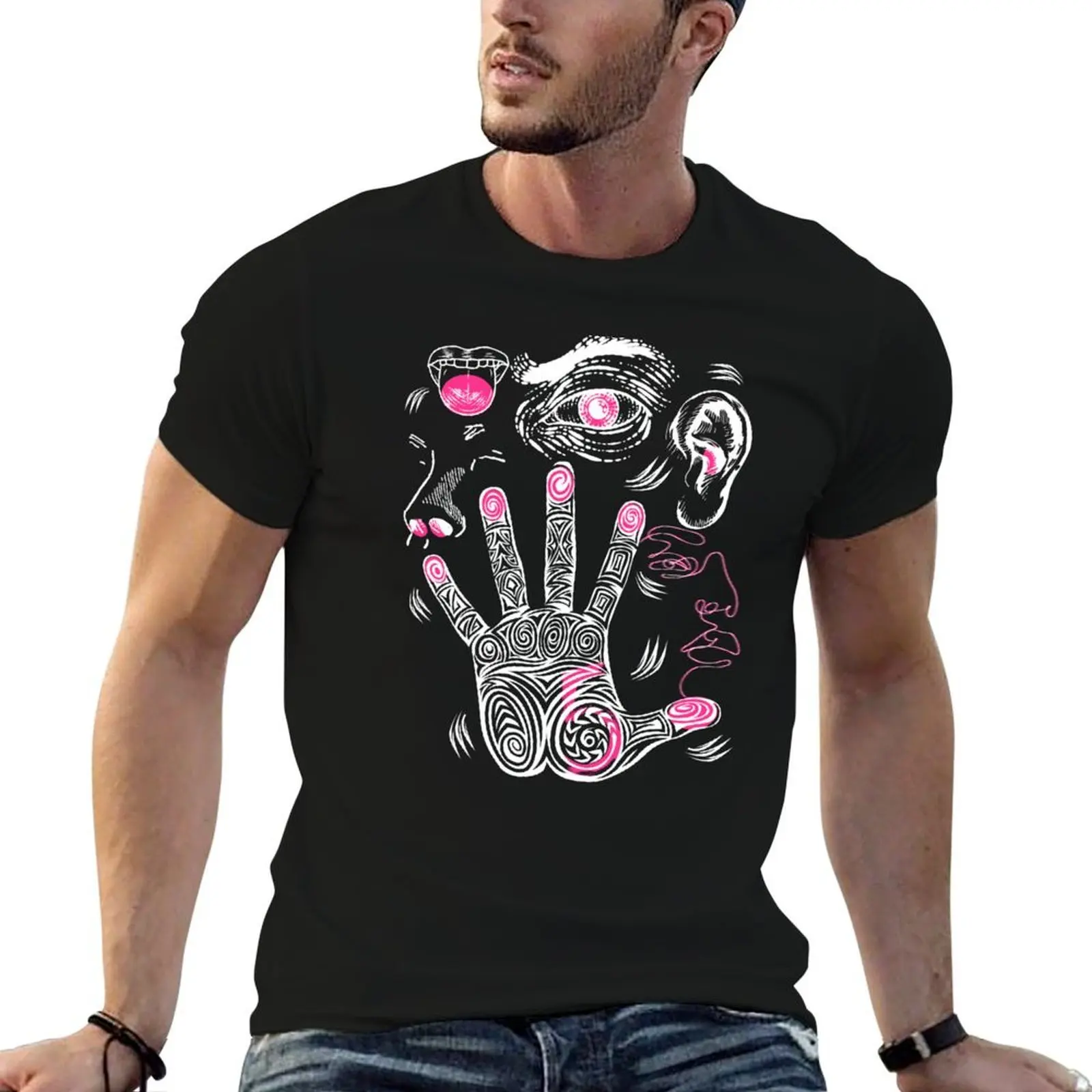 Five senses 5 T-Shirt essential t shirt t shirt man cotton t shirt man designer T-shirt