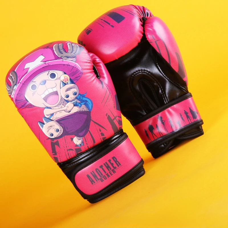 Kids Multi Color Printed Boxing Gloves Fight Kickboxing Training Equipment Boys Girls PU Muay Thai Taekwondo Boxing Gloves