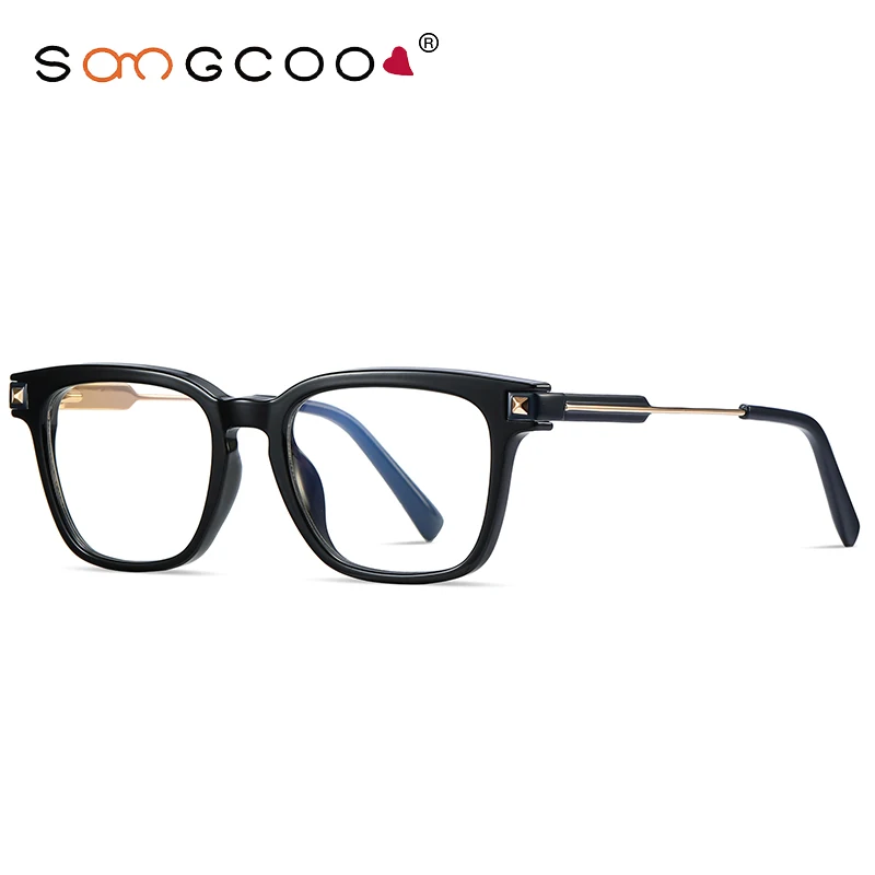 

Men's style Optical Prescription Myopia Square Classic Eyeglass Frames trends Full Rim Styles Fashion Design Blue Light Blocking