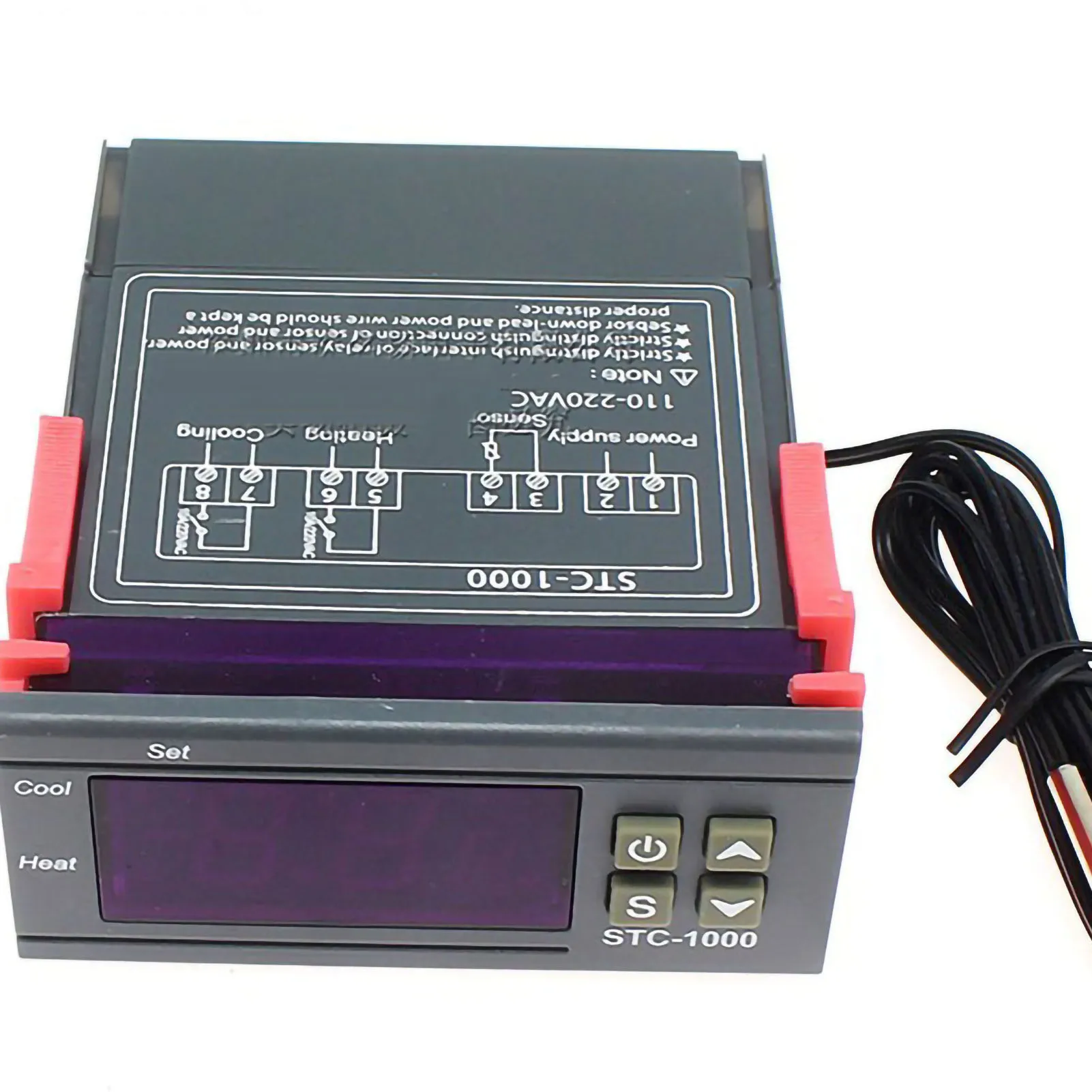 Microcomputer Temperature Controller Plastic Metal  Chip Microcomputer Thermostat Stable for Indoor for Seafood Machine