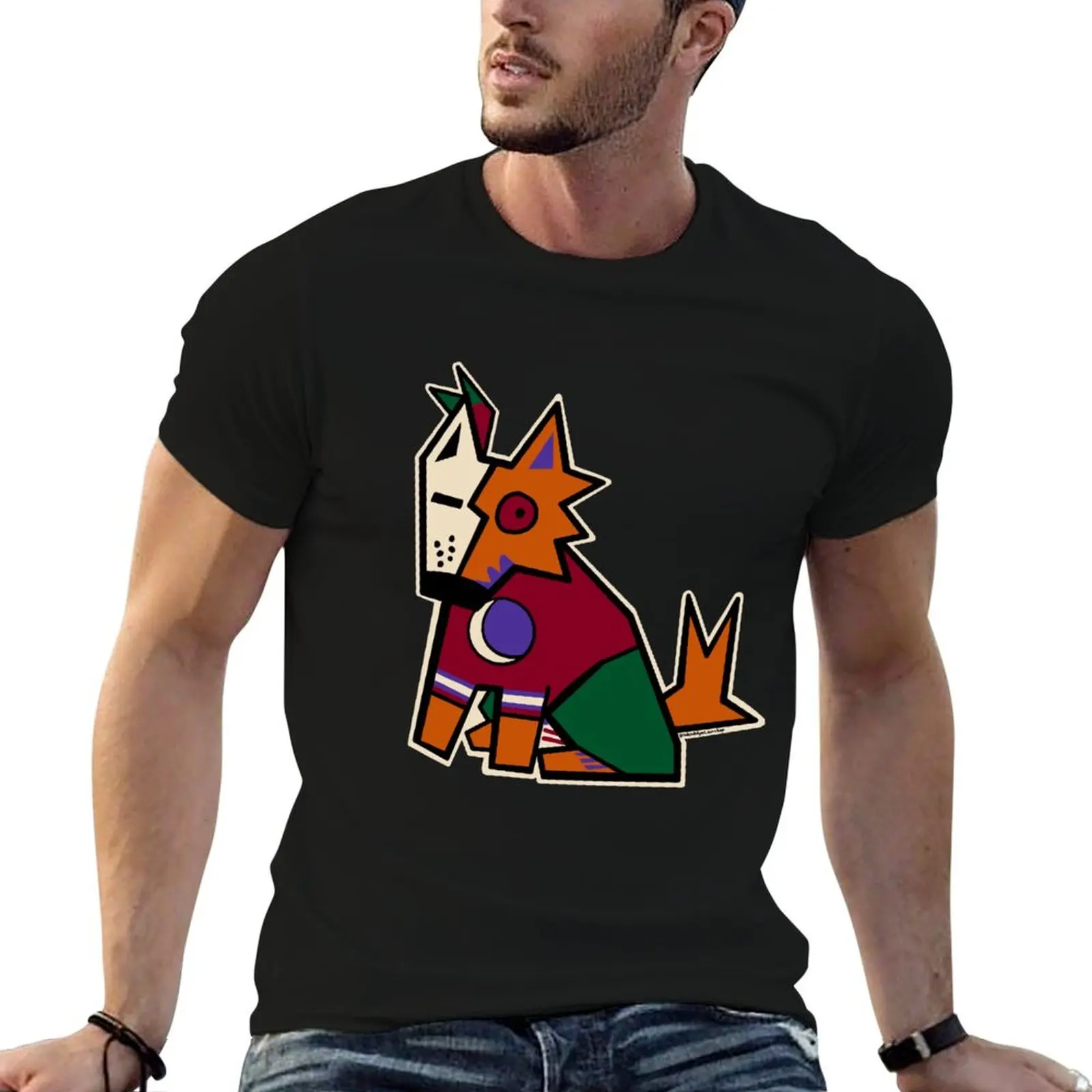 Camiseta Good Boi Yote, camisetas gráficas para hombre, camiseta de anime, camiseta de algodón pesado para hombre