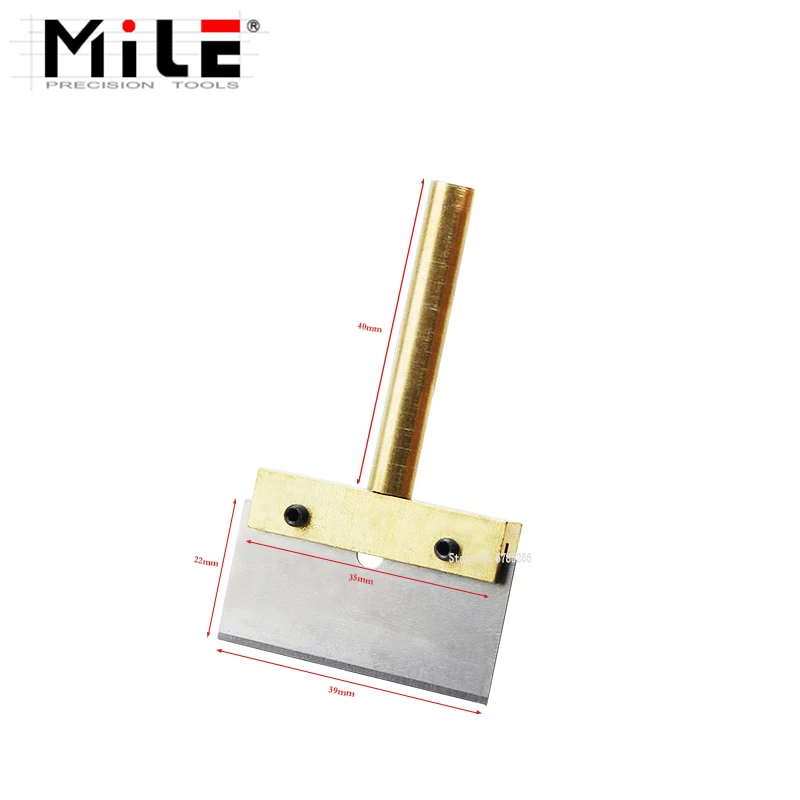 Strumento per la pulizia della colla UV 30/40/60W T Punta per saldatore con lama Rimuovi residui Adesivo LOCA per schermo del telefono cellulare + cacciavite T6