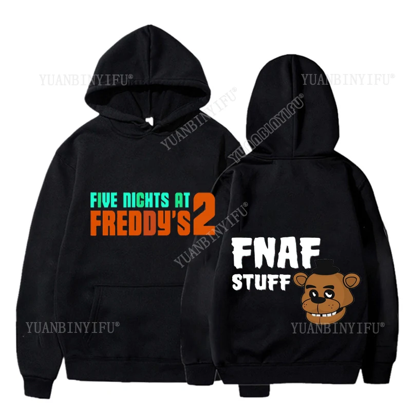 عارضة الكلاسيكية الساخنة نمط الكرتون FNAF خمس ليلة في ملابس فريدي الخريف والشتاء للجنسين البلوز هوديس الساخن بيع