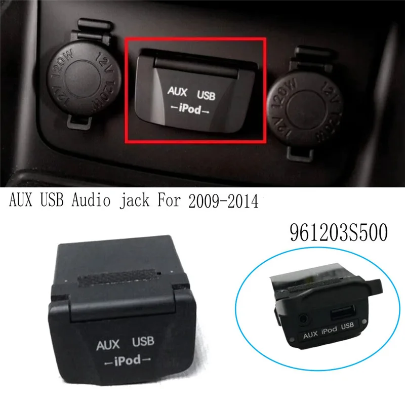 2009-2014 For Hyundai Sonata YF AUX USB Audio Jack 96120-3S500 961203S500 Interface