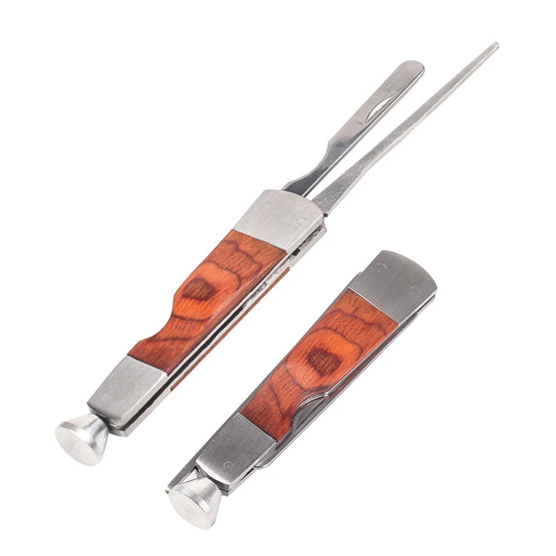 

Wooden Smoking Pipe Cleaner Tobacco Cigar Pass Needle Drill Pipe Cleaning Tool 3 In 1 Tobacco Pipe Presser Pressing Rod