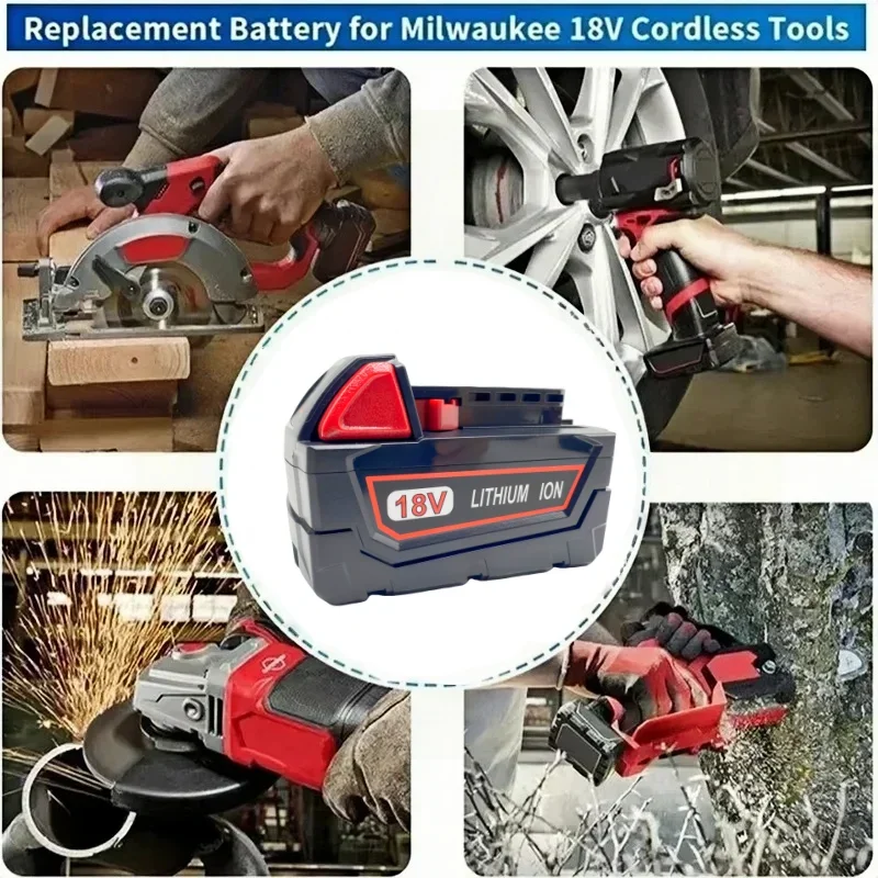 Napájení pro M18 18V 6000mAh Náhradní lithium-iontová baterie, pro model M18 B5 XC Li-ion baterie 48-11-1815 2604-20 48-11-1850 - náhled 3