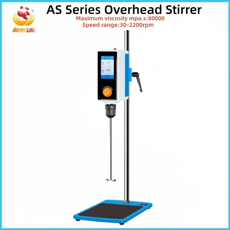 WEIAI Laboratory Overhead Stirrer 20L 40L 60L Food Cosmetic Paint Emulsifier Homogenizer LCD Touch Screen Digital Overhead Mixer